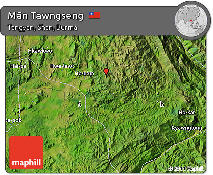 Satellite Map of Mān Tawngseng