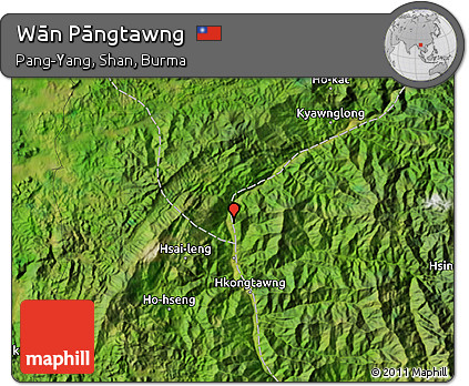 Satellite Map of Wān Pāngtawng