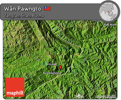 Satellite Map of Wān Pawngto