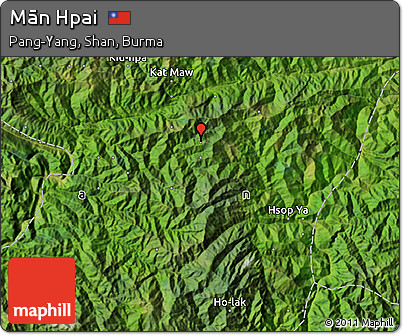 Satellite Map of Mān Hpai