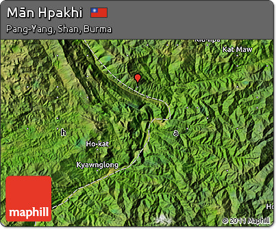 Satellite Map of Mān Hpakhi