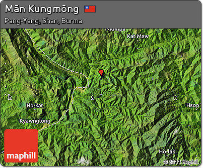 Satellite Map of Mān Kungmōng