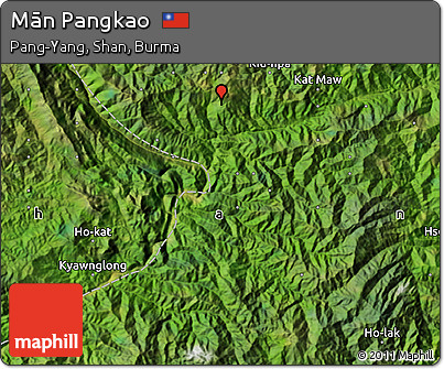 Satellite Map of Mān Pangkao