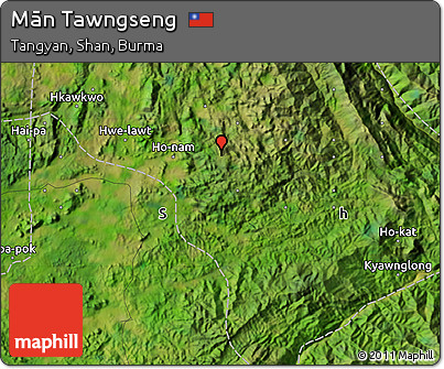 Satellite Map of Mān Tawngseng