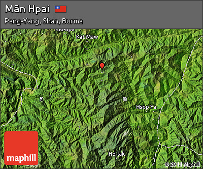 Satellite Map of Mān Hpai