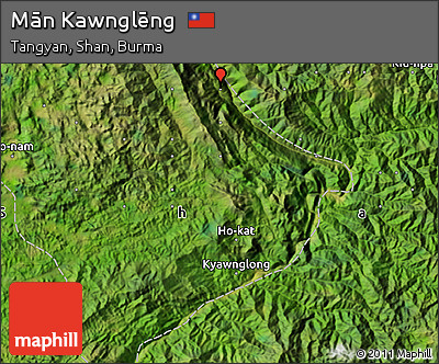 Satellite Map of Mān Kawnglēng