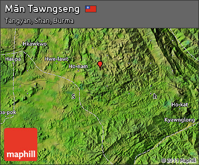 Satellite Map of Mān Tawngseng