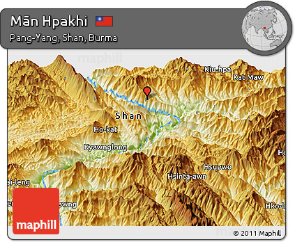 Physical Panoramic Map of Mān Hpakhi