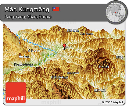 Physical Panoramic Map of Mān Kungmōng
