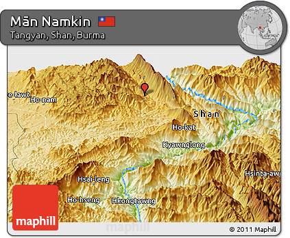 Physical Panoramic Map of Mān Namkin