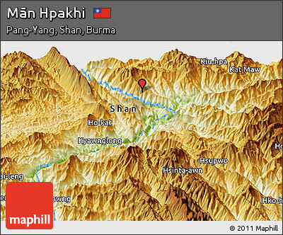 Physical Panoramic Map of Mān Hpakhi