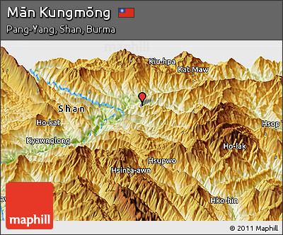 Physical Panoramic Map of Mān Kungmōng
