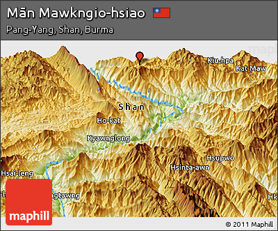Physical Panoramic Map of Mān Mawkngio-hsiao