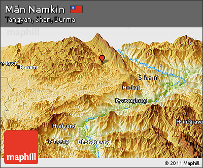 Physical Panoramic Map of Mān Namkin