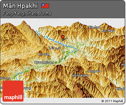 Physical Panoramic Map of Mān Hpakhi