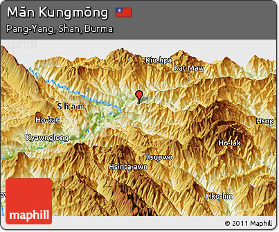 Physical Panoramic Map of Mān Kungmōng
