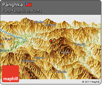 Physical Panoramic Map of Pānghka