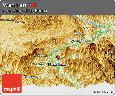 Physical Panoramic Map of Wān Pan