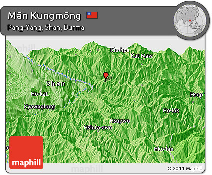 Political Panoramic Map of Mān Kungmōng