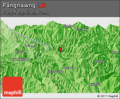 Political Panoramic Map of Pāngnawng