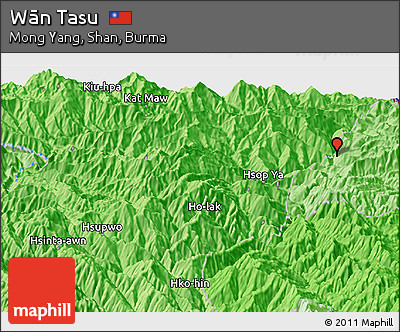 Political Panoramic Map of Wān Tasu