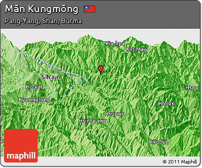 Political Panoramic Map of Mān Kungmōng