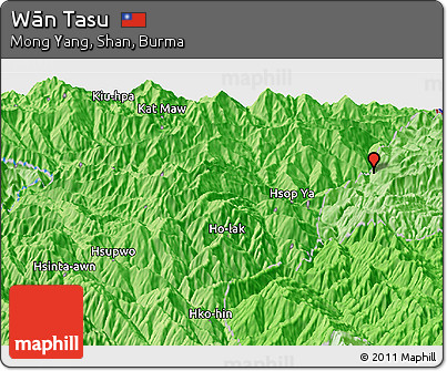 Political Panoramic Map of Wān Tasu