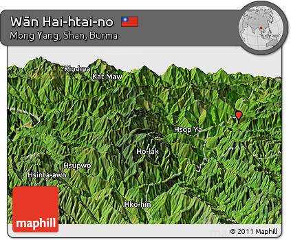 Satellite Panoramic Map of Wān Hai-htai-no