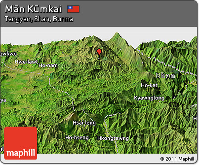 Satellite Panoramic Map of Mān Kūmkai