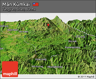 Satellite Panoramic Map of Mān Kūmkai