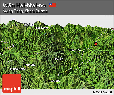 Satellite Panoramic Map of Wān Hai-htai-no