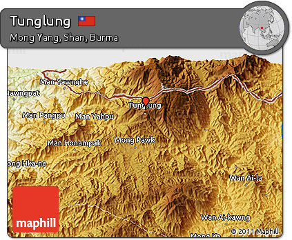Physical 3D Map of Tunglung