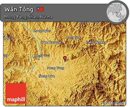 Physical 3D Map of Wān Tōng