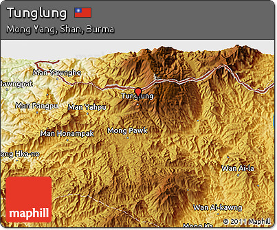 Physical 3D Map of Tunglung