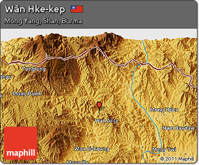 Physical 3D Map of Wān Hke-kep