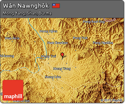 Physical 3D Map of Wān Nawnghōk
