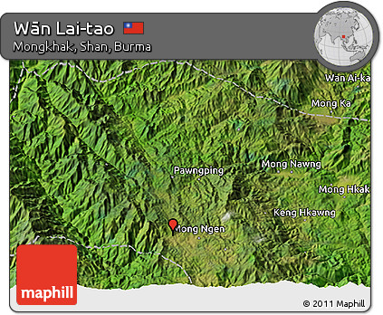 Satellite 3D Map of Wān Lai-tao