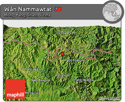Satellite 3D Map of Wān Nammawtat