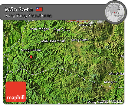 Satellite 3D Map of Wān Sa-te