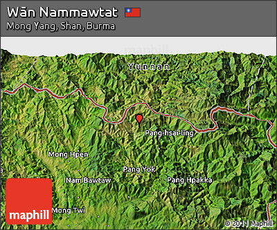 Satellite 3D Map of Wān Nammawtat