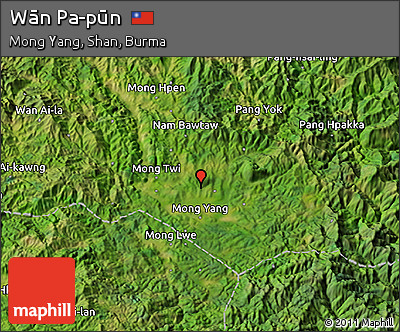 Satellite 3D Map of Wān Pa-pūn