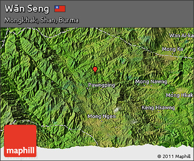 Satellite 3D Map of Wān Seng