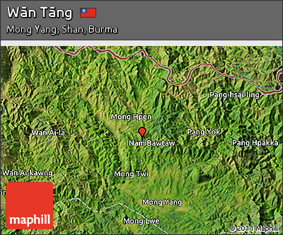 Satellite 3D Map of Wān Tāng