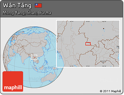 Gray Location Map of Wān Tāng