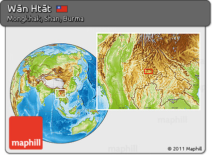 Physical Location Map of Wān Htāt
