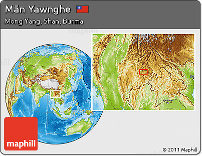Physical Location Map of Mān Yawnghe