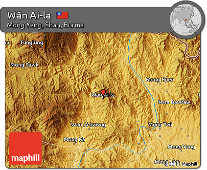 Physical Map of Wān Ai-la