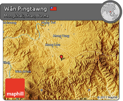 Physical Map of Wān Pingtawng