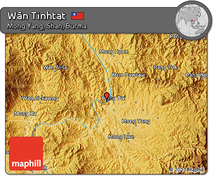 Physical Map of Wān Tinhtat