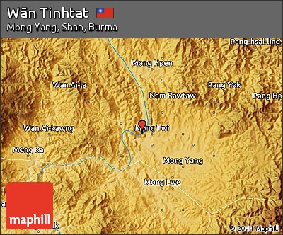 Physical Map of Wān Tinhtat